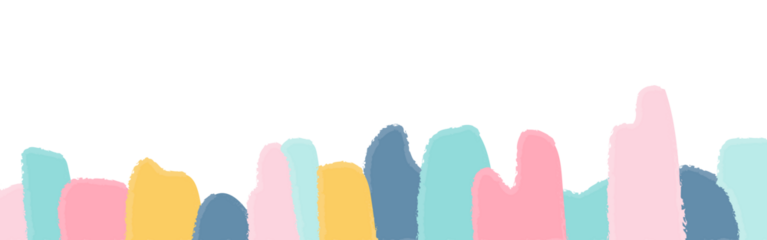 Abstract mountain range with pastel colors simple illustration