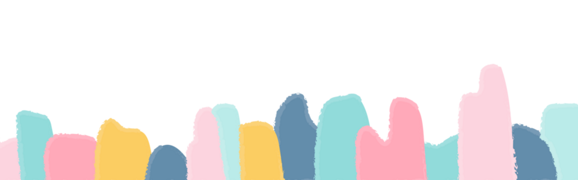 Abstract mountain range with pastel colors simple illustration