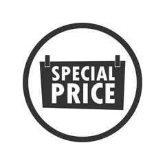 Special price icon isolated on transparent background