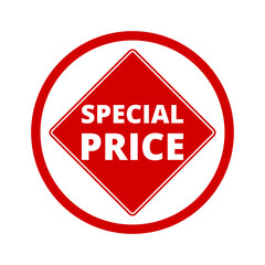 Special price icon isolated on transparent background