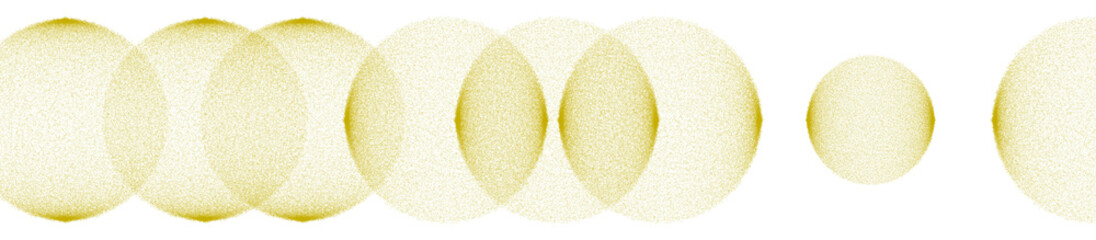 Yellow abstract sphere shapes.