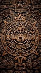 Obraz premium Intricate background featuring extremely precise wood-carved motifs, high-detail ornamental patterns, realistic carved texture, warm natural tones, and refined craftsmanship ideal for decorative
