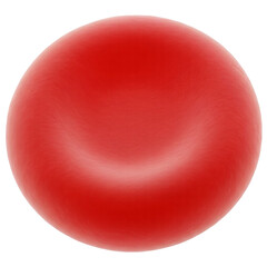 Red Blood Cell Realistic Human Blood Smooth Disc Shape Clean Medically Accurate Illustration High Resolution Reference PNG