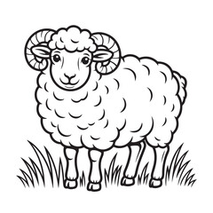 Sheap black and white silhouette