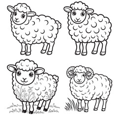 Sheap black and white silhouette