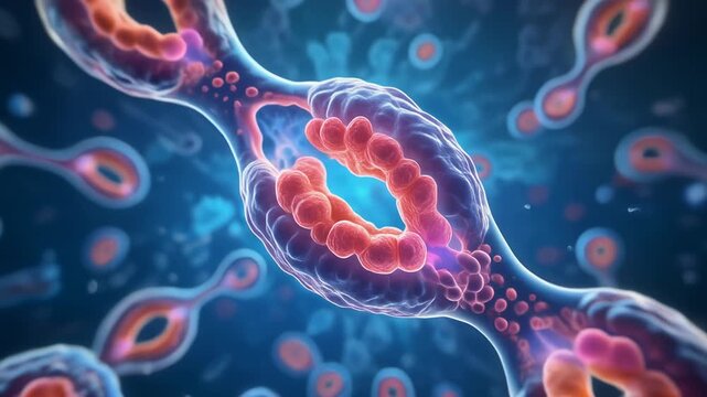 Microscopic Animation: Final Stage of Cytokinesis