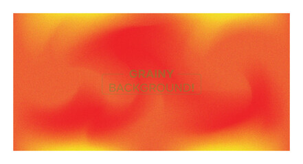 Obraz premium Vibrant red and yellow grainy abstract gradient background with smooth swirling motion and soft blurred textures creating warm glowing tones ideal for modern digital design and creative visuals today