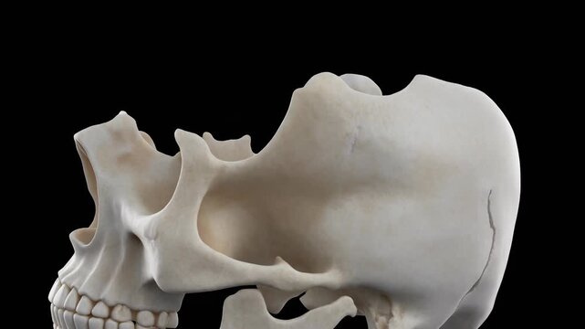 3D Model of Human Skull and Cribriform Plate Anatomy