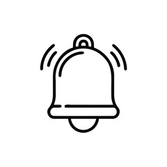 Notification Bell Outline Alert Line Icon
