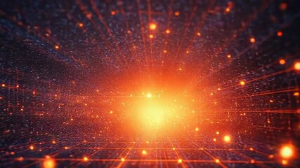 Digital data grid connecting communication network globally - Powered by Adobe