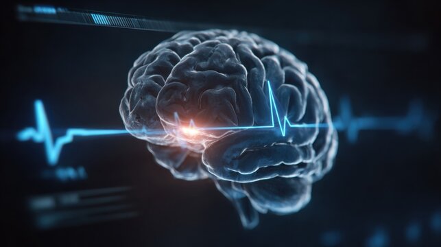 Digital brain scan with heart rhythm