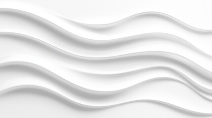 Obraz premium A white wave pattern on a white background.