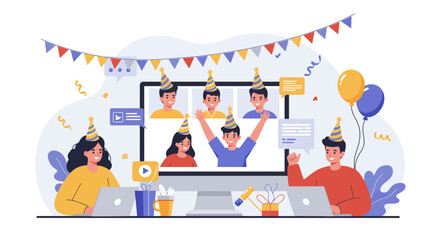 Virtual Birthday Party with Friends and Family