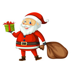 santa claus with gifts