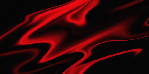 Red fluid abstract design with smooth gradient texture background