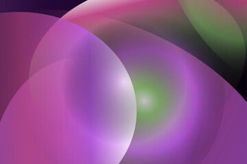Abstract gradient sphere swirl design
