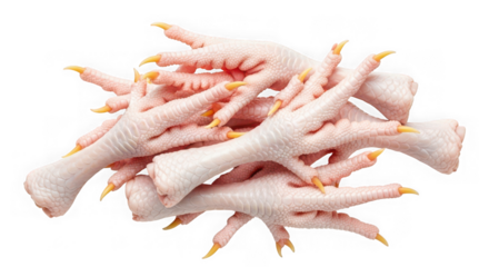 Raw chicken feet