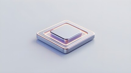 Cyber Futuristic Microchip Layout – Smart AI Computing System Concept