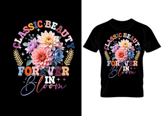 FLOWER VECTOR T-SHIRT DESIGN: appealing clothes typography t-shirt design streetwear 