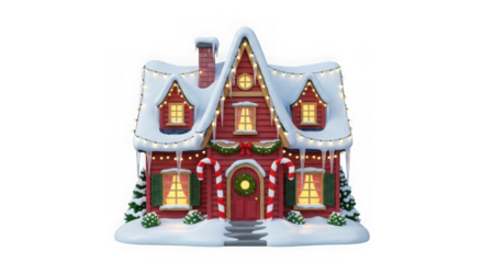 Christmas house decoration, festive and cozy