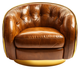 PNG Real modern armchair furniture leather comfortable.