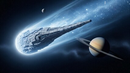 3I/ATLAS　彗星　土星