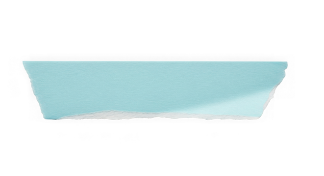 Piece of blue masking tape for creative use
