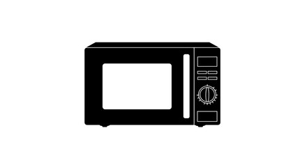 Used microwave oven on a transparent background