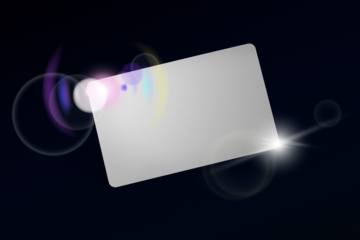 PNG credit card mockup, transparent design