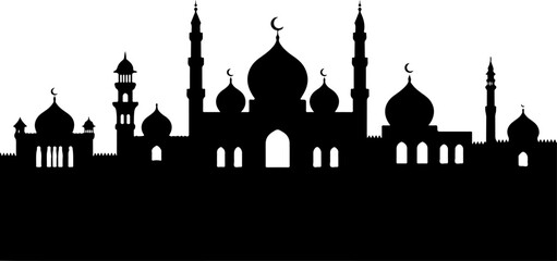 Islamic Mosque Silhouette Art