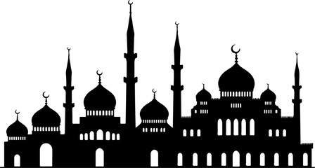 Islamic Mosque Silhouette Art
