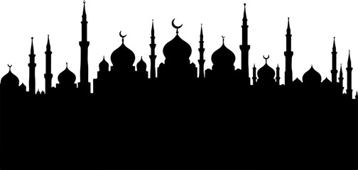 Islamic Mosque Silhouette Art