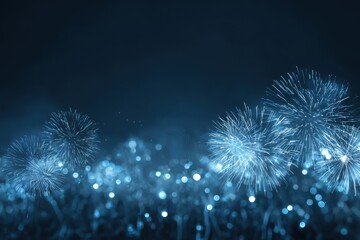 Fototapeta premium New year's background with fireworks.