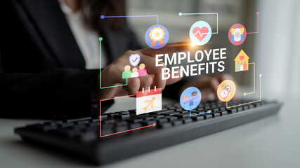Fototapeta premium Employee benefits program supports corporate wellness, work-life balance, and employee satisfaction Parse