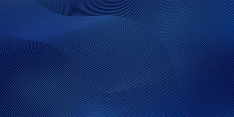 Luxury background design with diagonal abstract blue line pattern in dark color. Vector horizontal template for business banner, premium invitation, voucher, prestigious gift certificate.