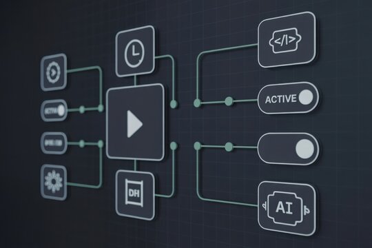 Digital workflow automation with ai and data processing system