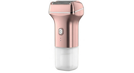 Rose gold electric shaver for women