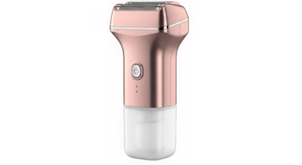 Rose gold electric shaver for women