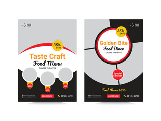 juicy hamburgers to perfectly grilled steaks, every bite brings the Girlhouse magic alive, Fast food restaurant business marketing pizza menu flyer template design