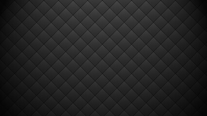 Obraz premium Dark gray quilted texture background with diamond pattern and subtle vignette effect vector background