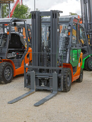 New Forklift Truck With Enclosed Glass Cabin Weather Protection