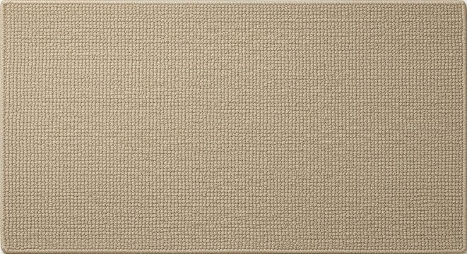 Beige Indoor Door Mat - A simple, beige colored mat perfect for indoor , providing a practical solution for keeping floors clean
