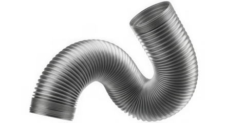 Flexible aluminum ventilation duct for air conditioning