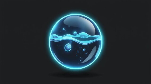 efect video water blue, sea,anime,3D