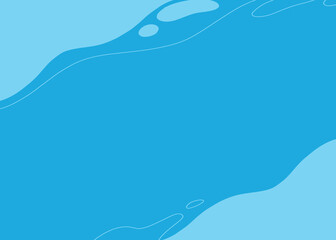 Abstract turquoise background with wavy shapes design