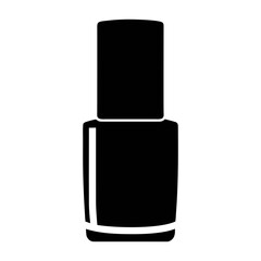 Nail polish bottle vector illustration for manicure and beauty salon services and products design