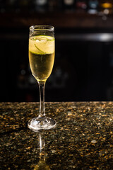 alcohol at the bar