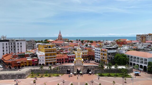 Historic Cartagena From Above &ndash; Colonial Architecture & Caribbean Coastline