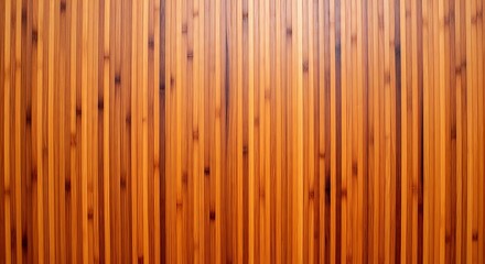 Warm Natural Bamboo Wood Panel Background Showing Vertical Grain Pattern and Seamless Texture Design for Eco-Friendly Interior Decor and Sustainable Material Applications