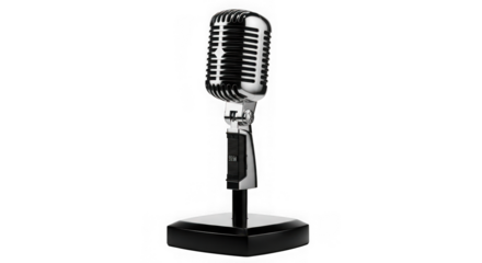 Vintage microphone for music or entertainment